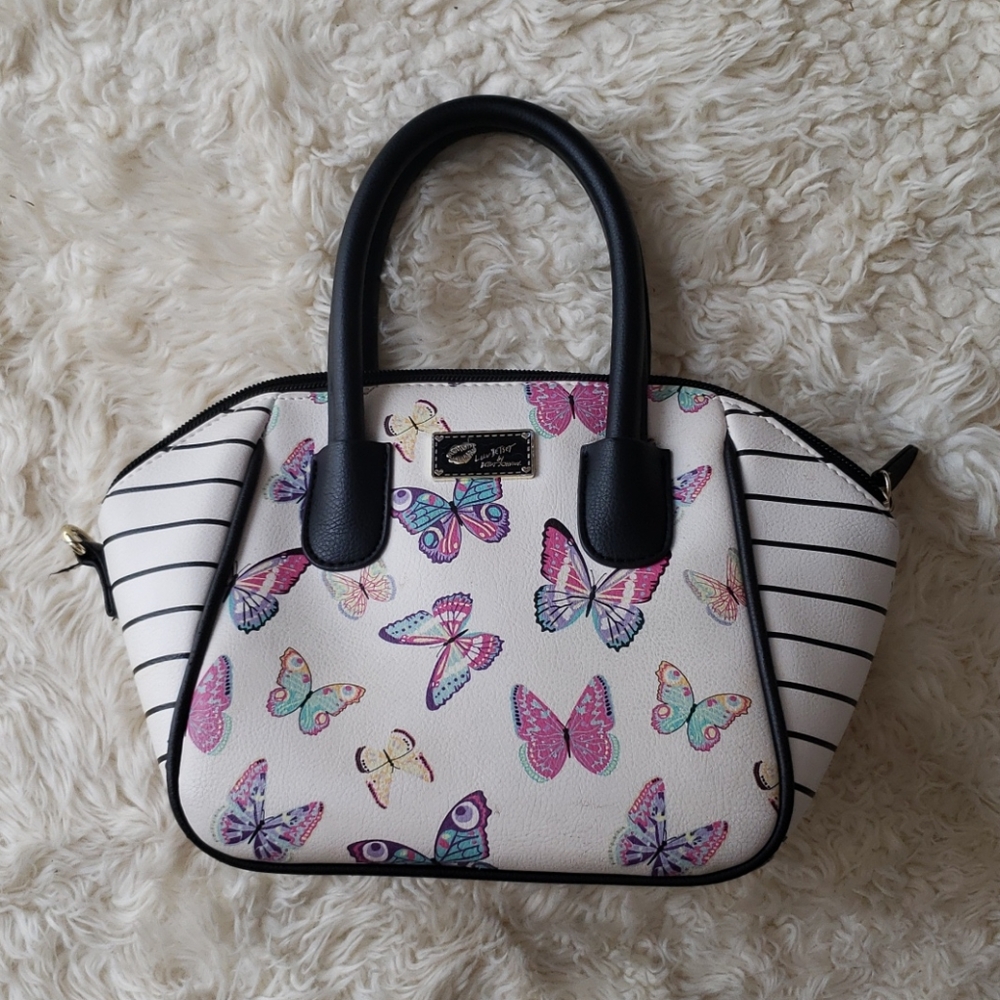Butterfly striped purse